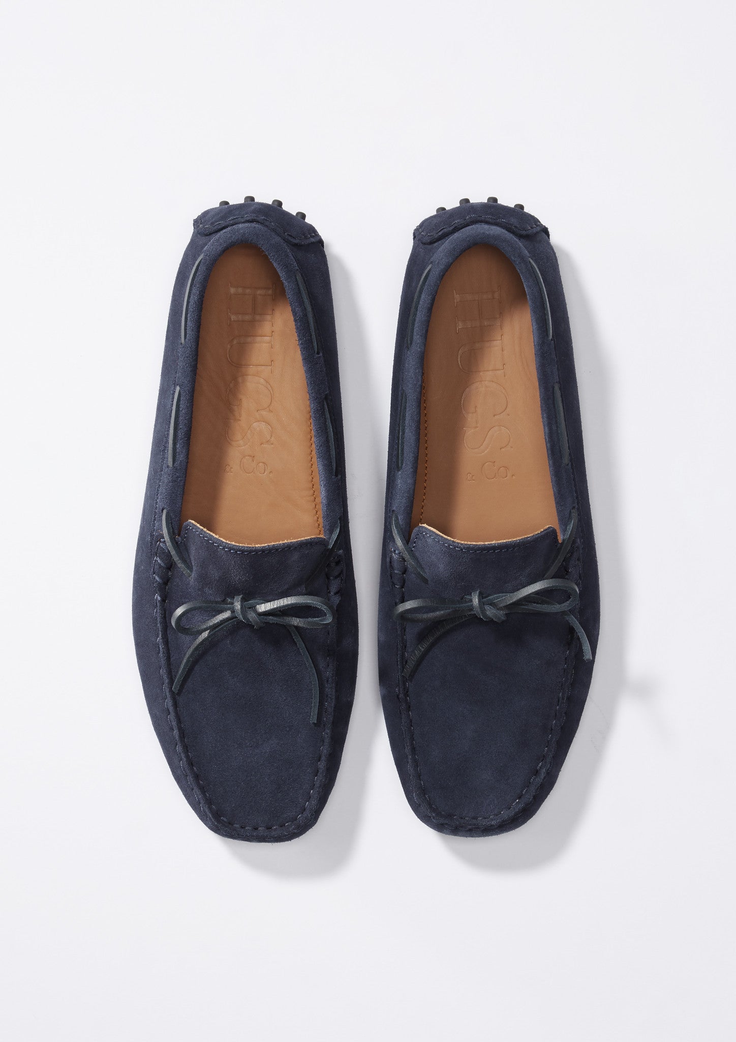 Mens Navy Blue & Red Suede Driving Loafers – Bold Society